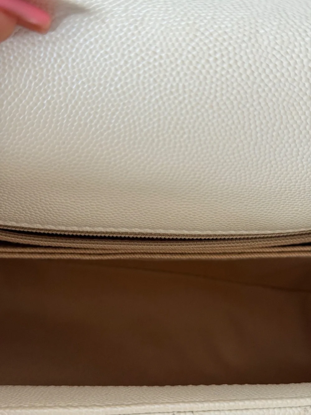 Chanel Coco Handle Bag in White (Size Small)